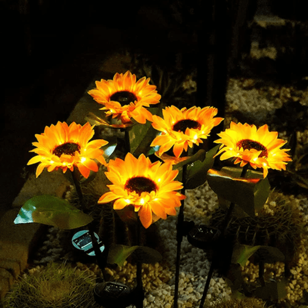 Luminária Girassol Recarregável por Luz Solar - Sunflower